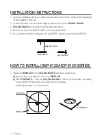 Preview for 4 page of Wisenet SHP-1680F Installation Manual