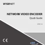 Wisenet SPE-110A Quick Manual preview