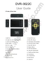 Preview for 1 page of Wiseup DVR-0022C User Manual