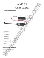 Wiseup WI-FI 21 User Manual preview