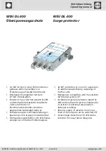 Wisi DL 400 Operating Manual preview