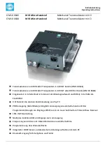 Preview for 1 page of Wisi OM 10 0646 Operating Instructions Manual