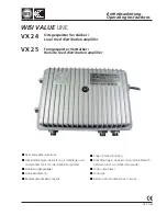 Preview for 1 page of Wisi VX 24 Operating Instructions Manual