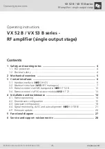 Предварительный просмотр 3 страницы Wisi VX 52 B Series Operating Instructions Manual