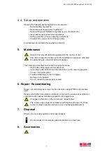 Preview for 7 page of WISKA CH EX 260 M Series Operating Instructions Manual