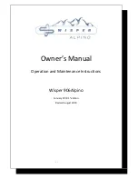 Предварительный просмотр 1 страницы Wisper 906 Alpino Owner'S Manual