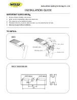 Wista AF100L Installation Manual preview