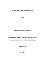 Wistron NeWeb RM8 Installation Manual preview