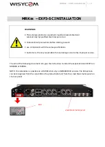 Preview for 1 page of WisyCom EXP3 Installation Manual