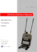 WisyCom MPR30-IEM User Manual preview