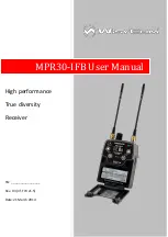 Preview for 1 page of WisyCom MPR30-IFB User Manual