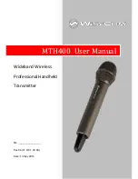 WisyCom MTH400 User Manual preview