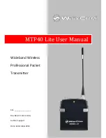 WisyCom MTP40 User Manual preview