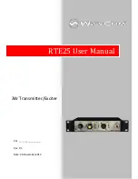 Preview for 1 page of WisyCom RTE25 User Manual