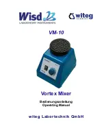 Предварительный просмотр 1 страницы Witeg VM-10 Operating Manual