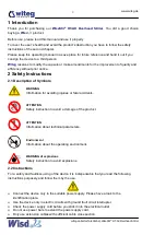 Preview for 10 page of Witeg Wisd DH.WOS01251 Operating Manual