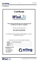 Preview for 14 page of Witeg Wisd HG-15A Operating Manual