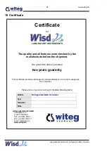 Preview for 26 page of Witeg Wisd WCL Series Operating Manual