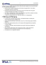 Preview for 10 page of Witeg Wisd WIR Series Operating Manual