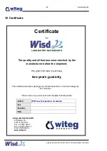 Preview for 24 page of Witeg Wisd WIR Series Operating Manual