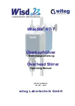 Witeg Wisd WiseStir HT-120T Operating Manual preview