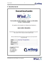 Предварительный просмотр 9 страницы Witeg Wisd WiseTherm HP-20A Operating Manual