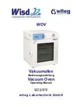 Witeg Wisd WOV Series Operating Manual preview