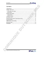 Предварительный просмотр 9 страницы Witeg Wisd WUC-A 01H Operating Manual