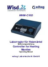 Witeg WiseTherm Wisd WHM-C10D Operating Manual preview