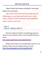Preview for 9 page of WitGarage GD801C Installation Manual