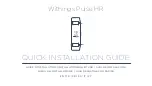 Preview for 1 page of Withings Pulse HR Quick Installation Manual