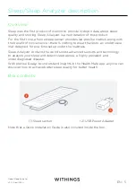 Preview for 5 page of Withings Sleep Analyzer Installation And Operating Instructions Manual