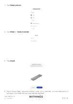 Preview for 8 page of Withings Sleep Analyzer Installation And Operating Instructions Manual