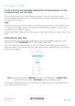 Preview for 22 page of Withings Sleep Analyzer Installation And Operating Instructions Manual