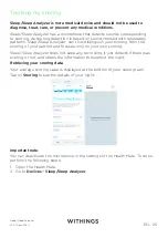 Preview for 25 page of Withings Sleep Analyzer Installation And Operating Instructions Manual