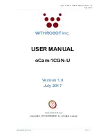 Preview for 1 page of WITHROBOT oCam-1CGN-U User Manual