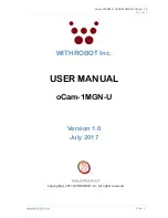 Preview for 1 page of WITHROBOT oCam-1MGN-U User Manual