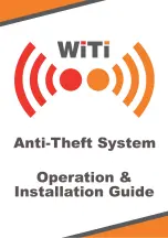 Предварительный просмотр 1 страницы WiTi Anti-Theft System Operations & Installation Manual