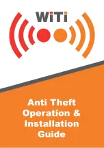 Preview for 1 page of WiTi Anti Theft Operations & Installation Manual