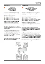 Preview for 3 page of Wito VIERRO IO Instructions For Installation, Use And Maintenance Manual