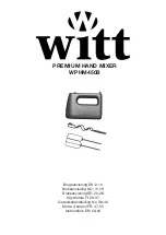 Предварительный просмотр 1 страницы Witt 61650028 Instructions Manual