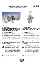 Preview for 2 page of Witt hrp 5040 Installation And Operating Instructions Manual