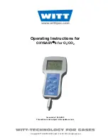 Предварительный просмотр 1 страницы Witt OXYBABY 6 Operating Instructions Manual