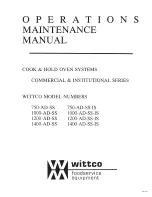 Preview for 1 page of Wittco 1000-AD-SS Operation & Maintenance Manual