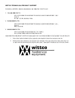 Предварительный просмотр 3 страницы Wittco 1220-15-BC Operation & Maintenance Manual