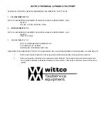 Preview for 3 page of Wittco 1826-7-DBL-IS Operating & Maintenance Manual