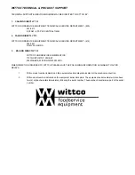 Preview for 3 page of Wittco 2-150-B Operation & Maintenance Manual