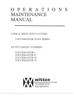 Предварительный просмотр 1 страницы Wittco TOUCHMASTER I Operation & Maintenance Manual