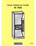 Wittenborg IN 7600 Quick Reference Manual preview