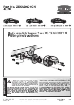 Preview for 1 page of Witter Towbar Systems ZEKAD001CN Fitting Instructions Manual